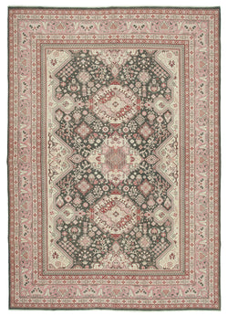 Collection of 8' 0'' x 11' 6'' Hand-Knotted Oushak Rug in a gallery layout