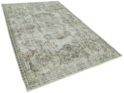 Collection of 5' 7'' x 8' 8'' Handmade Vintage Overdyed Rug in a gallery layout