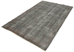 Collection of 4' 10'' x 8' 4'' Handmade Vintage Overdyed Rug in a gallery layout