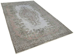 Collection of 5' 6'' x 8' 11'' Handmade Vintage Overdyed Rug in a gallery layout