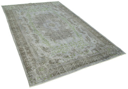 Collection of 5' 7'' x 8' 7'' Handmade Vintage Overdyed Rug in a gallery layout