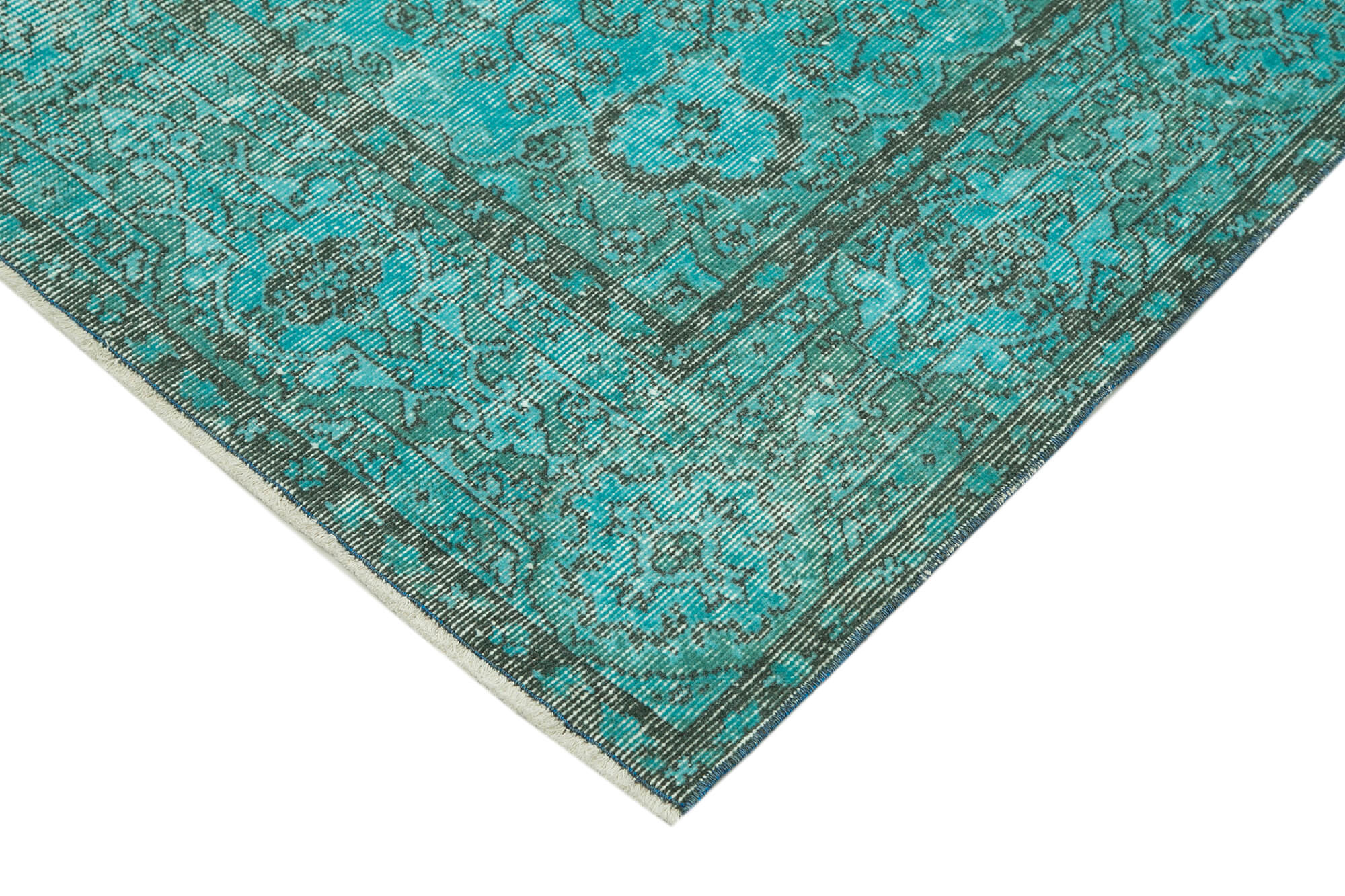 Collection of 5' 8'' x 9' 1'' Handmade Vintage Overdyed Rug in a gallery layout