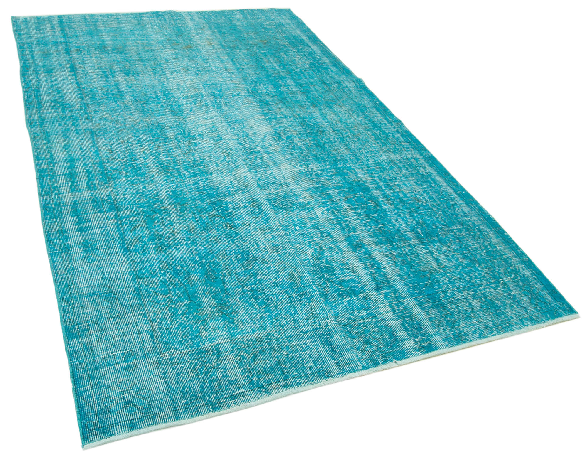 Collection of 5' 3'' x 8' 5'' Handmade Vintage Overdyed Rug in a gallery layout