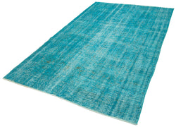 Collection of 5' 3'' x 8' 5'' Handmade Vintage Overdyed Rug in a gallery layout