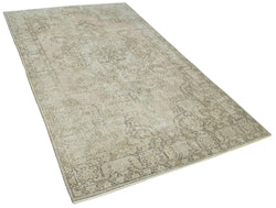 Collection of 4' 11'' x 8' 5'' Handmade Vintage Overdyed Rug in a gallery layout