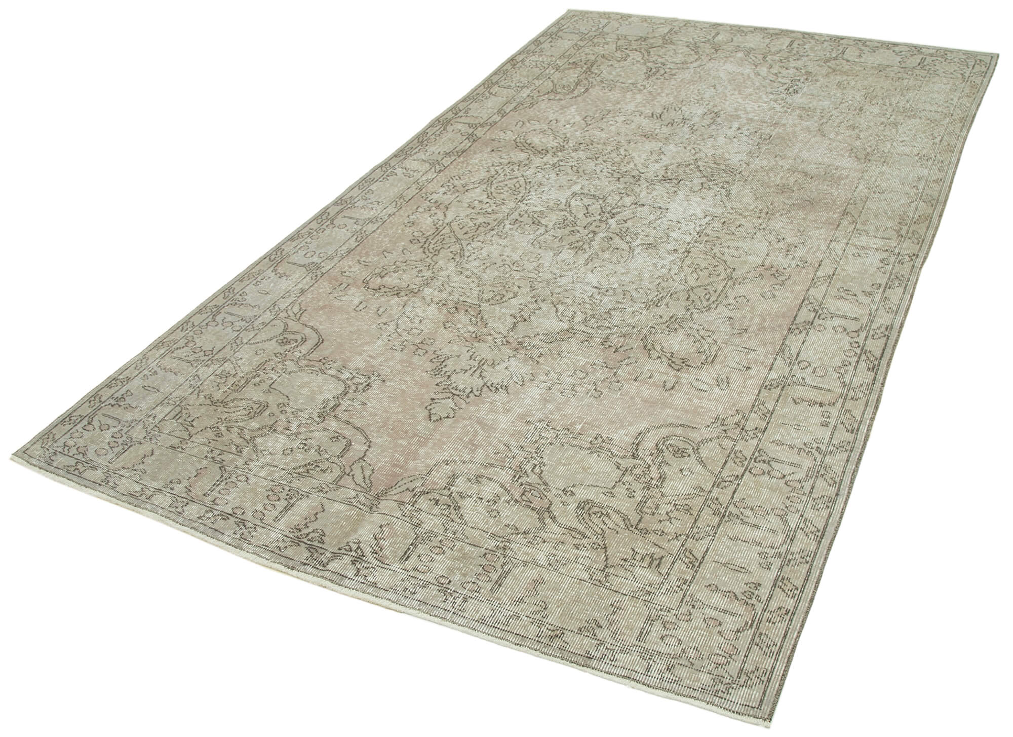 Collection of 4' 11'' x 8' 5'' Handmade Vintage Overdyed Rug in a gallery layout