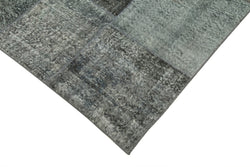 Collection of 8' 2'' x 11' 4'' Hand-Knotted Turkish Patchwork Rug in a gallery layout