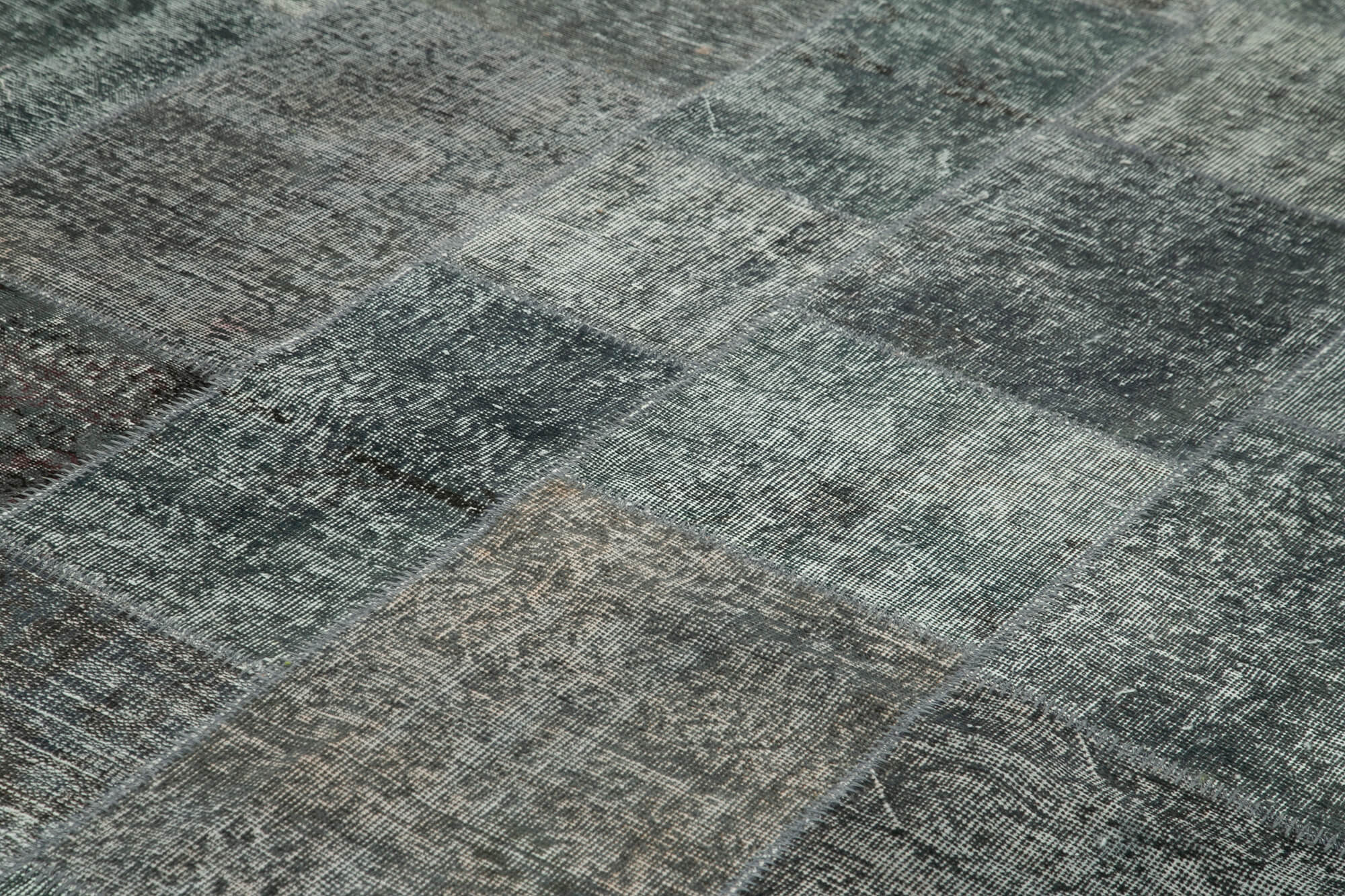 Collection of 8' 2'' x 11' 4'' Hand-Knotted Turkish Patchwork Rug in a gallery layout