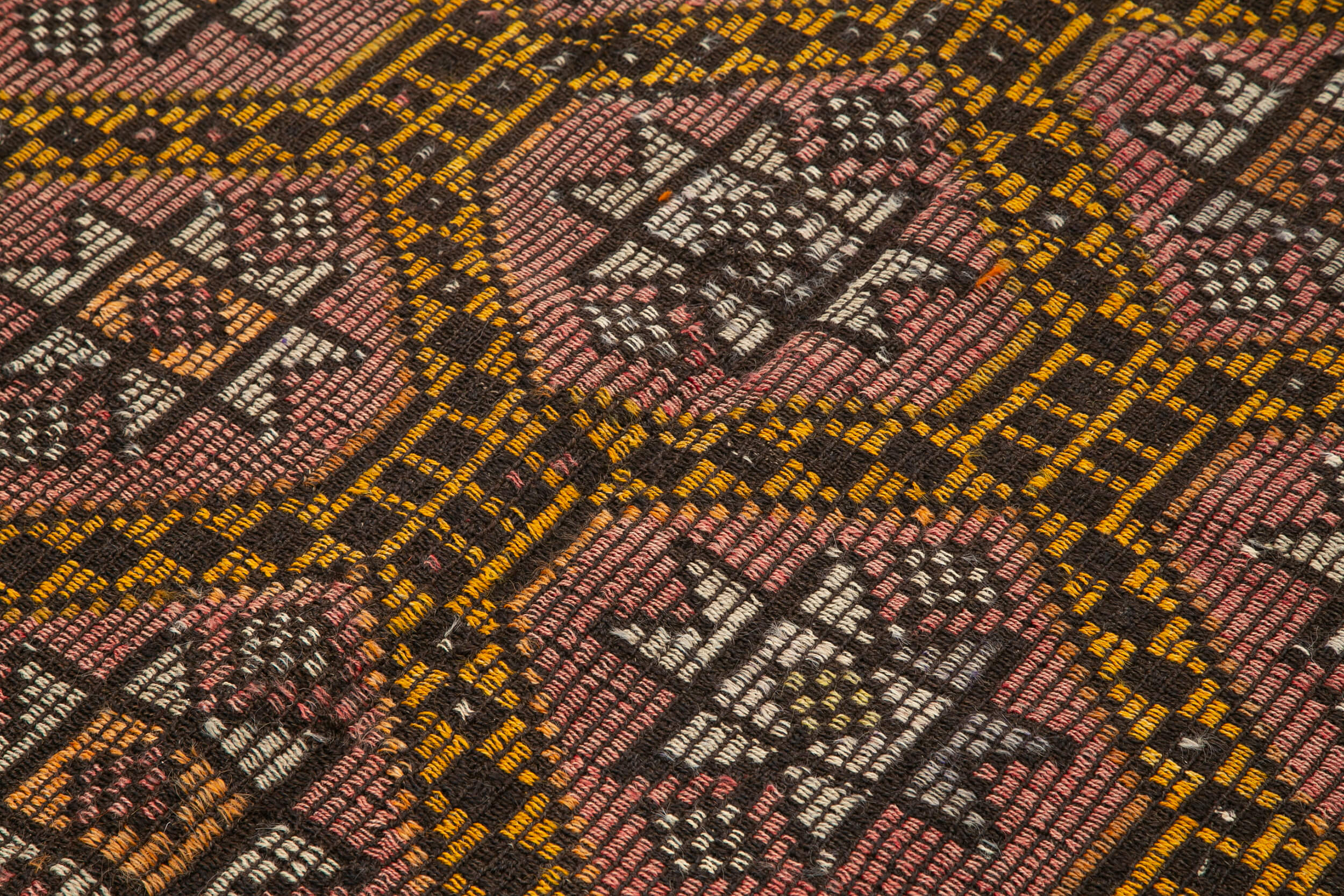 Collection of 5' 10'' x 10' 8'' Turkish Vintage Kilim Rug in a gallery layout