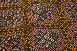 Collection of 5' 10'' x 10' 8'' Turkish Vintage Kilim Rug in a gallery layout