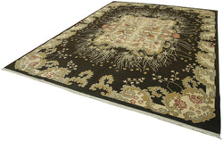 Collection of 9' 6'' x 12' 8'' Hand-Knotted Oushak Rug in a gallery layout