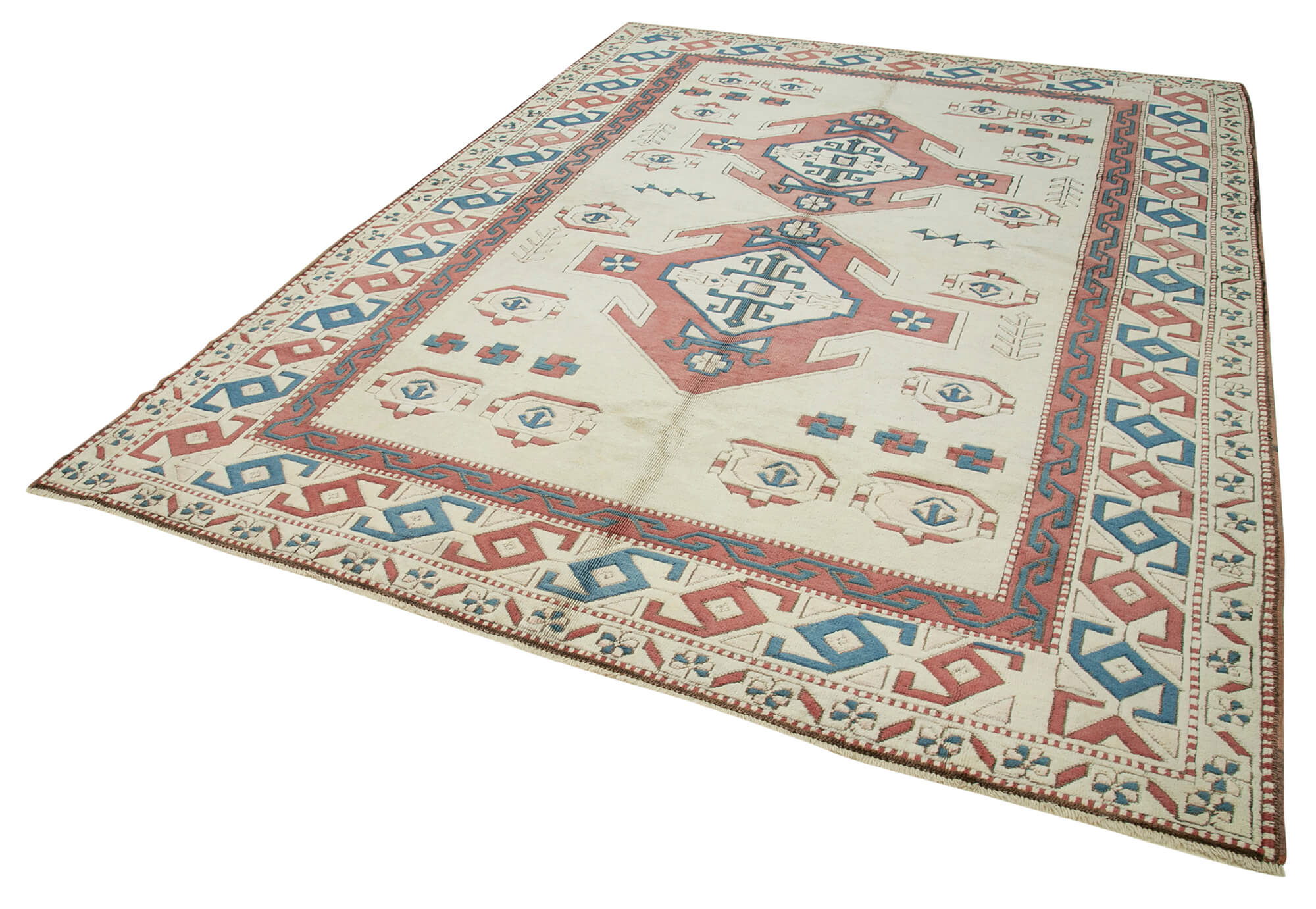 Collection of 7' 9'' x 11' Hand-Knotted Oushak Rug in a gallery layout