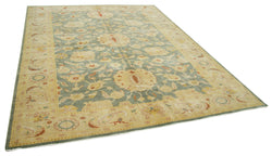 Collection of 7' 11'' x 10' 1'' Hand-Knotted Oushak Rug in a gallery layout