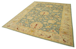 Collection of 7' 11'' x 10' 1'' Hand-Knotted Oushak Rug in a gallery layout