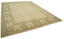 Collection of 9' 11'' x 13' 5'' Hand-Knotted Oushak Rug in a gallery layout