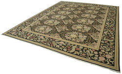 Collection of 10' x 12' 8'' Hand-Knotted Oushak Rug in a gallery layout