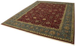 Collection of 9' x 11' 8'' Hand-Knotted Oushak Rug in a gallery layout