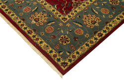 Collection of 9' x 11' 8'' Hand-Knotted Oushak Rug in a gallery layout