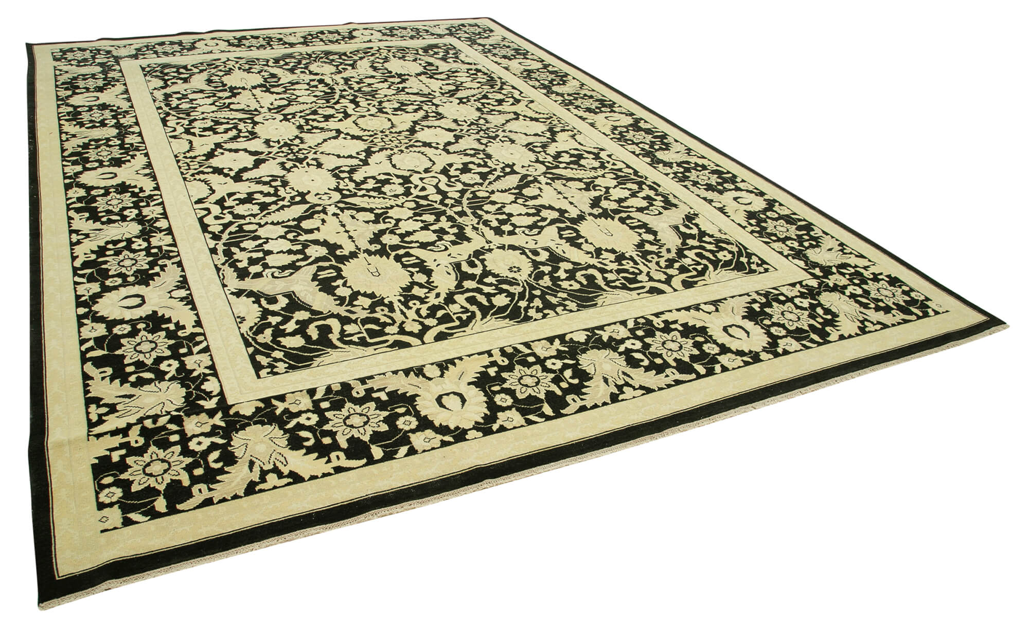 Collection of 9' 5'' x 13' 3'' Hand-Knotted Oushak Rug in a gallery layout