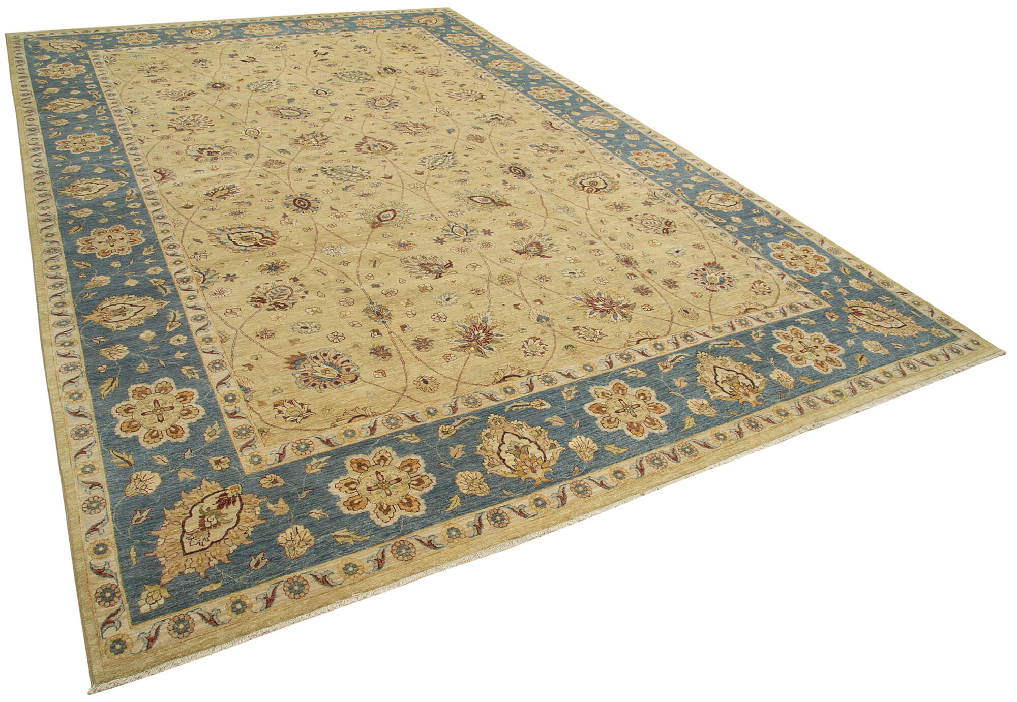 Collection of 11' 11'' x 18' Hand-Knotted Oriental Rug in a gallery layout