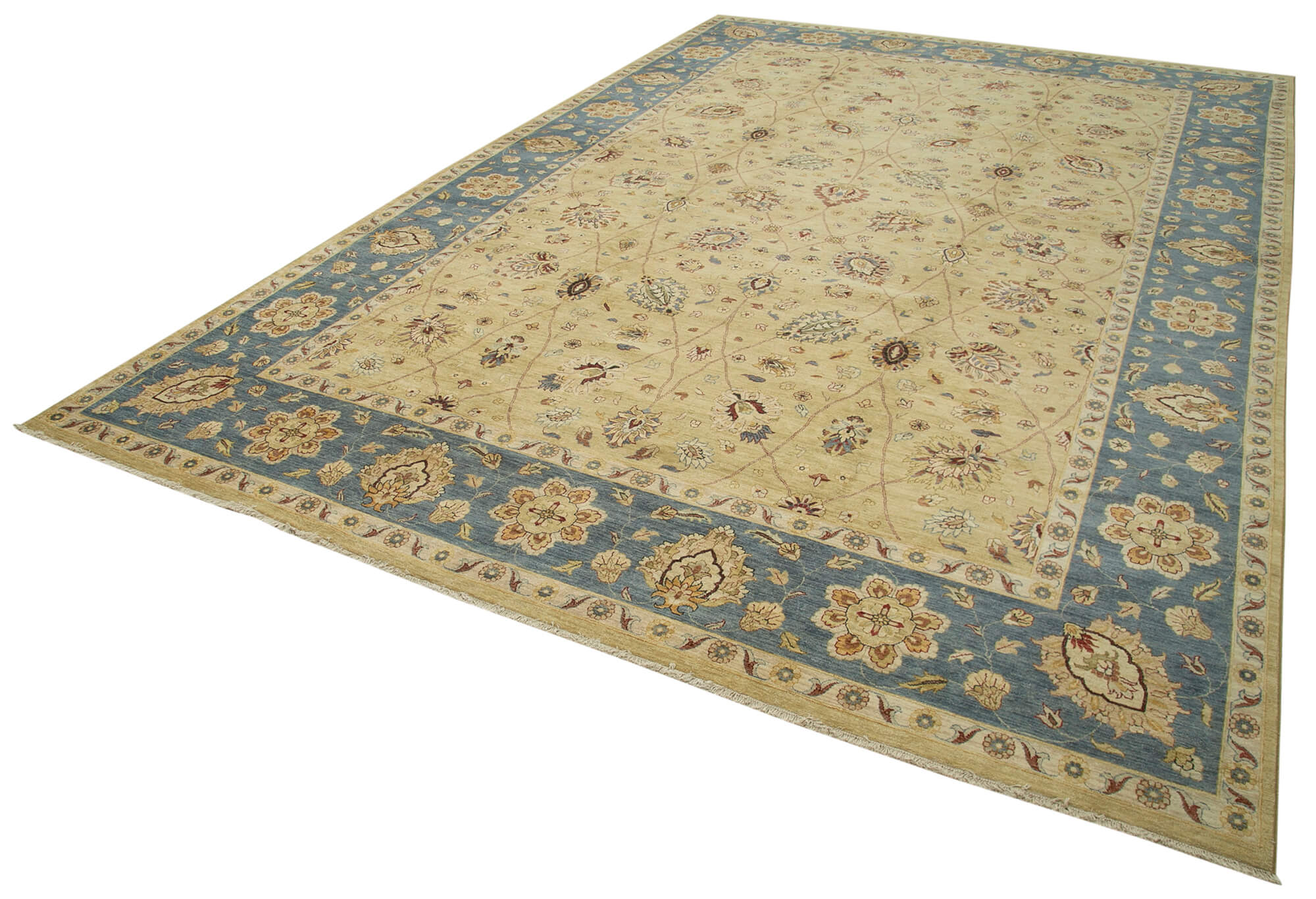 Collection of 11' 11'' x 18' Hand-Knotted Oriental Rug in a gallery layout