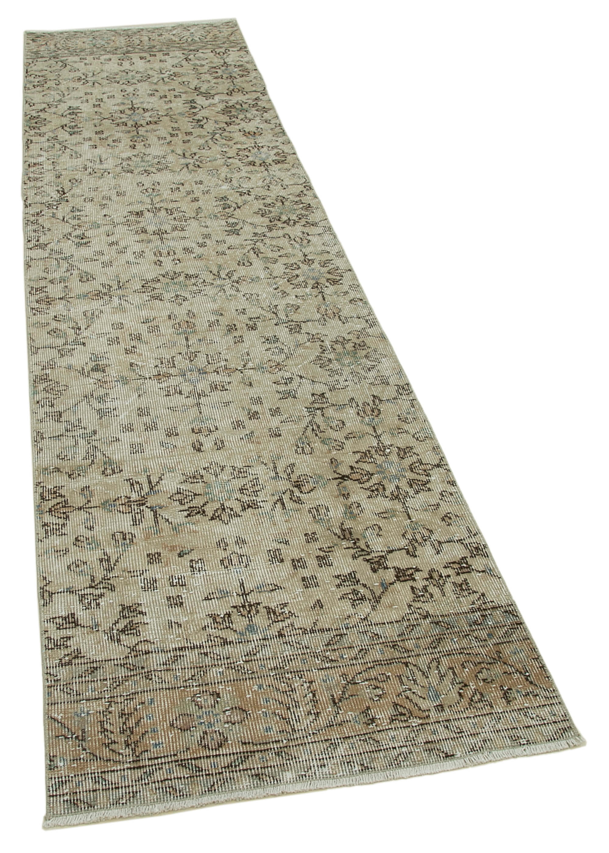 Collection of 2' 7'' x 9' 11'' Hand-Knotted Runner Rug in a gallery layout