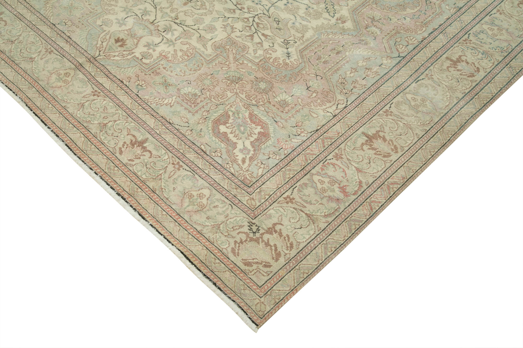 Collection of 6' 5'' x 10' 2'' Turkish Vintage Hand-Knotted Rug in a gallery layout