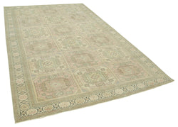 Collection of 6' 2'' x 9' 8'' Turkish Vintage Hand-Knotted Rug in a gallery layout