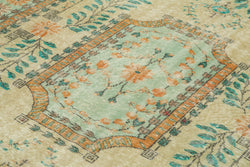 Collection of 6' 7'' x 10' 7'' Distressed Vintage Rug in a gallery layout