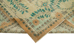 Collection of 6' 7'' x 10' 7'' Distressed Vintage Rug in a gallery layout