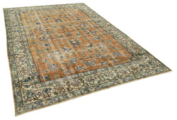 Collection of 6' 10'' x 10' Distressed Vintage Rug in a gallery layout