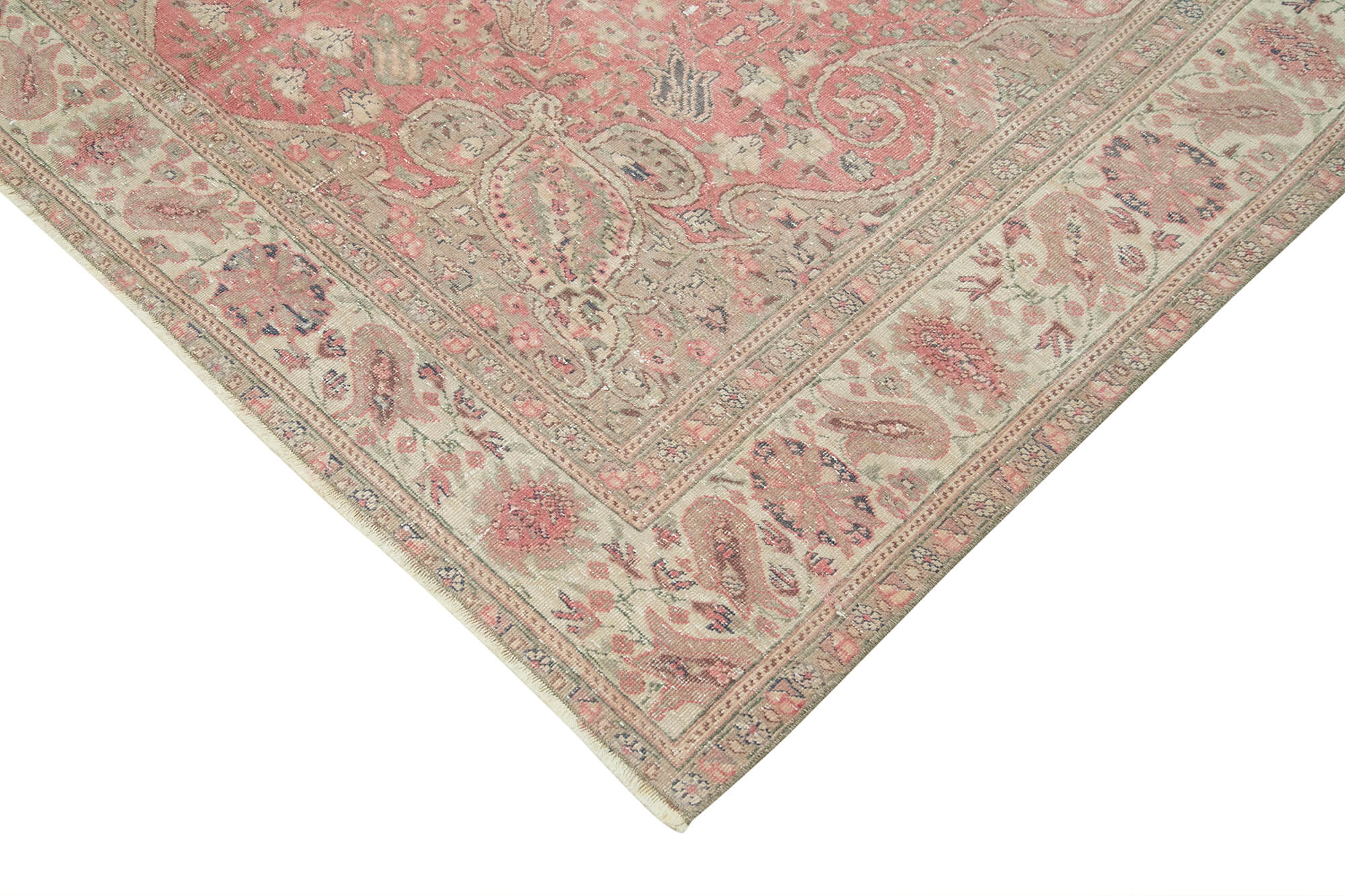 Collection of 6' 3'' x 9' 6'' Turkish Vintage Hand-Knotted Rug in a gallery layout