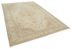 Collection of 6' 6'' x 9' 10'' Turkish Vintage Hand-Knotted Rug in a gallery layout