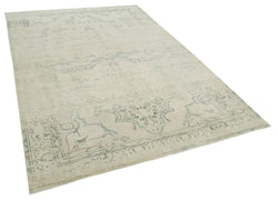 Collection of 6' 3'' x 9' 4'' Turkish Vintage Hand-Knotted Rug in a gallery layout