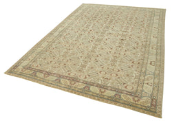 Collection of 6' 5'' x 9' 2'' Turkish Vintage Hand-Knotted Rug in a gallery layout