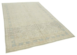 Collection of 6' 4'' x 9' 5'' Turkish Vintage Hand-Knotted Rug in a gallery layout