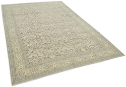 Collection of 6' 5'' x 9' 4'' Turkish Vintage Hand-Knotted Rug in a gallery layout