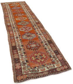 Collection of 3' 1'' x 12' 3'' Handmade Runner Rug in a gallery layout