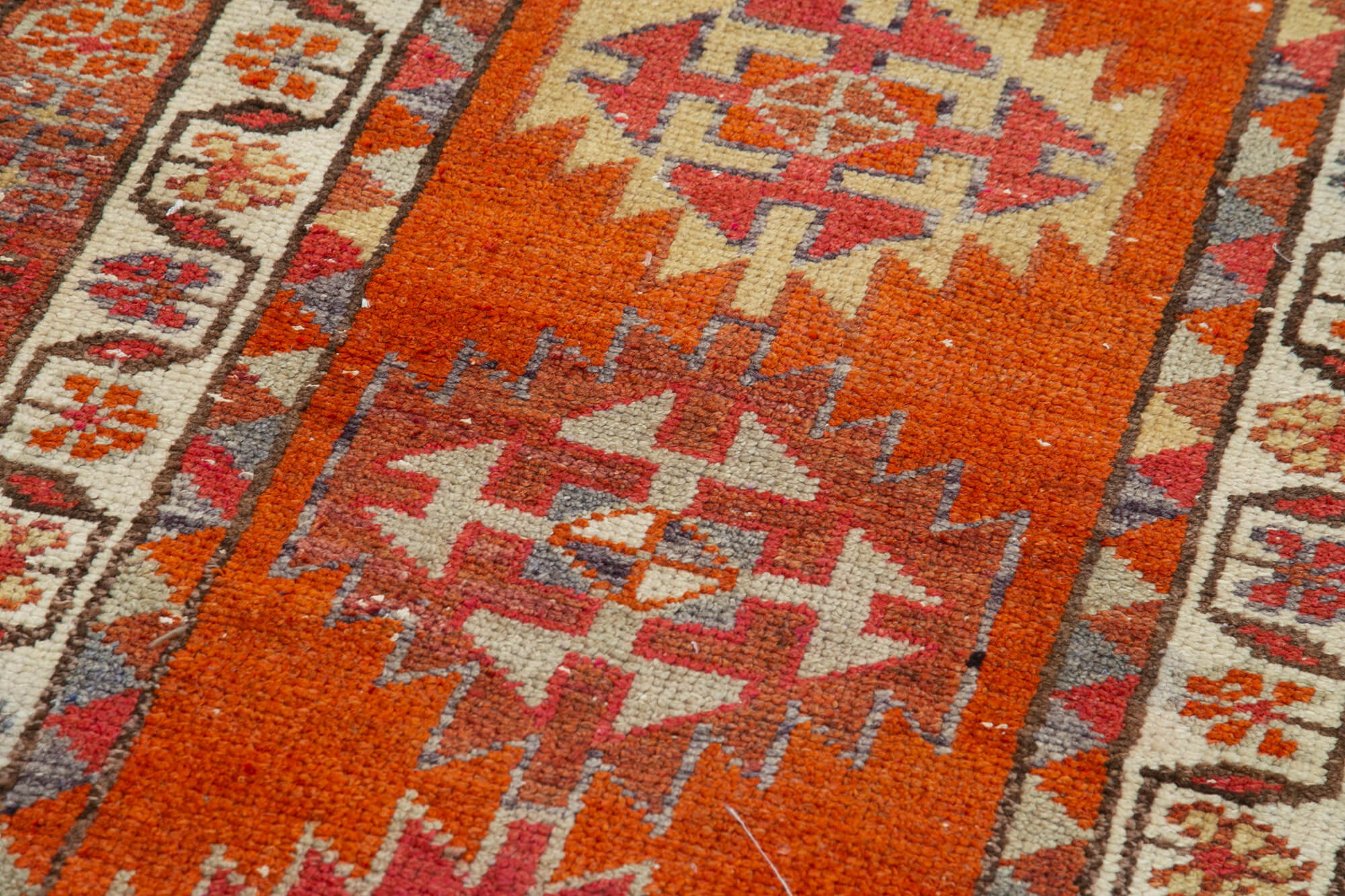 Collection of 3' 1'' x 12' 3'' Handmade Runner Rug in a gallery layout