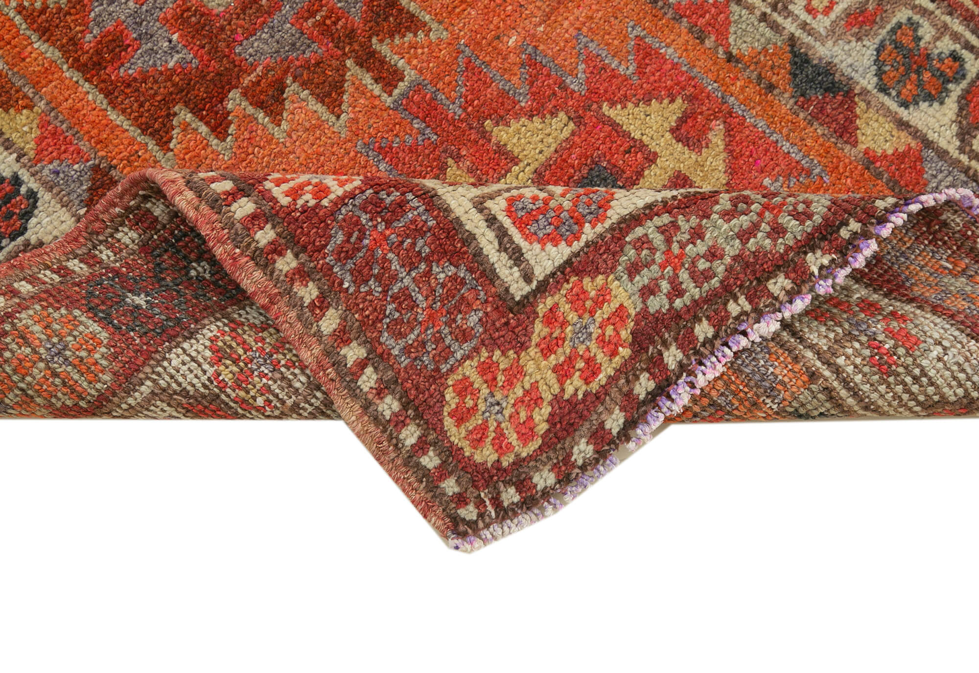 Collection of 3' 1'' x 12' 3'' Handmade Runner Rug in a gallery layout