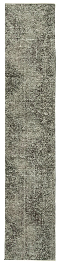 Collection of 2' 4'' x 11' 7'' Hand-Knotted Runner Rug in a gallery layout