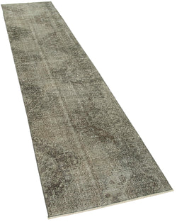 Collection of 2' 4'' x 11' 7'' Hand-Knotted Runner Rug in a gallery layout