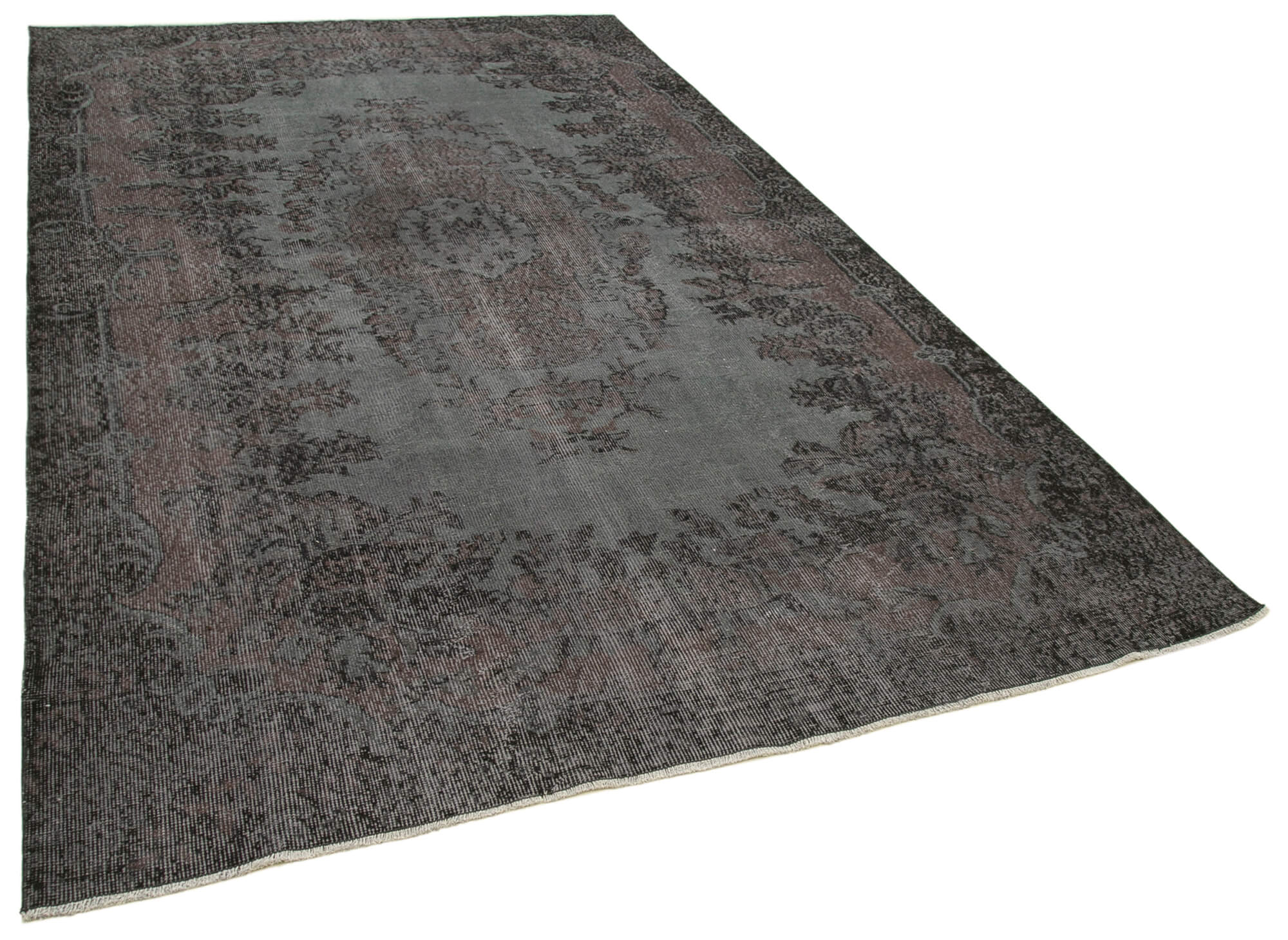 Collection of 6' 2'' x 10' 4'' Handmade Vintage Overdyed Rug in a gallery layout