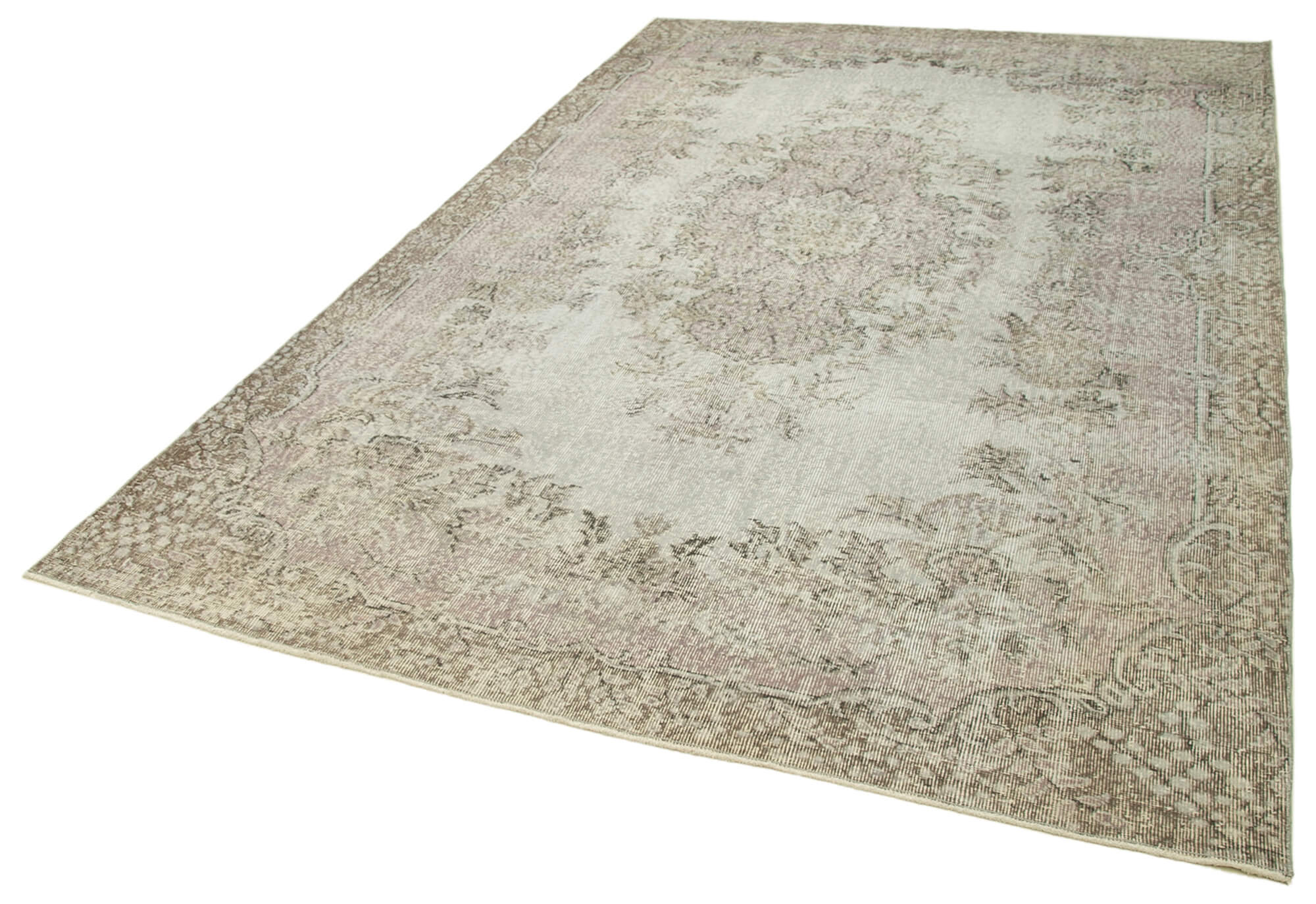 Collection of 6' 4'' x 10' Handmade Vintage Overdyed Rug in a gallery layout