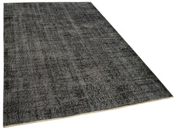 Collection of 5' 2'' x 8' 3'' Handmade Vintage Overdyed Rug in a gallery layout