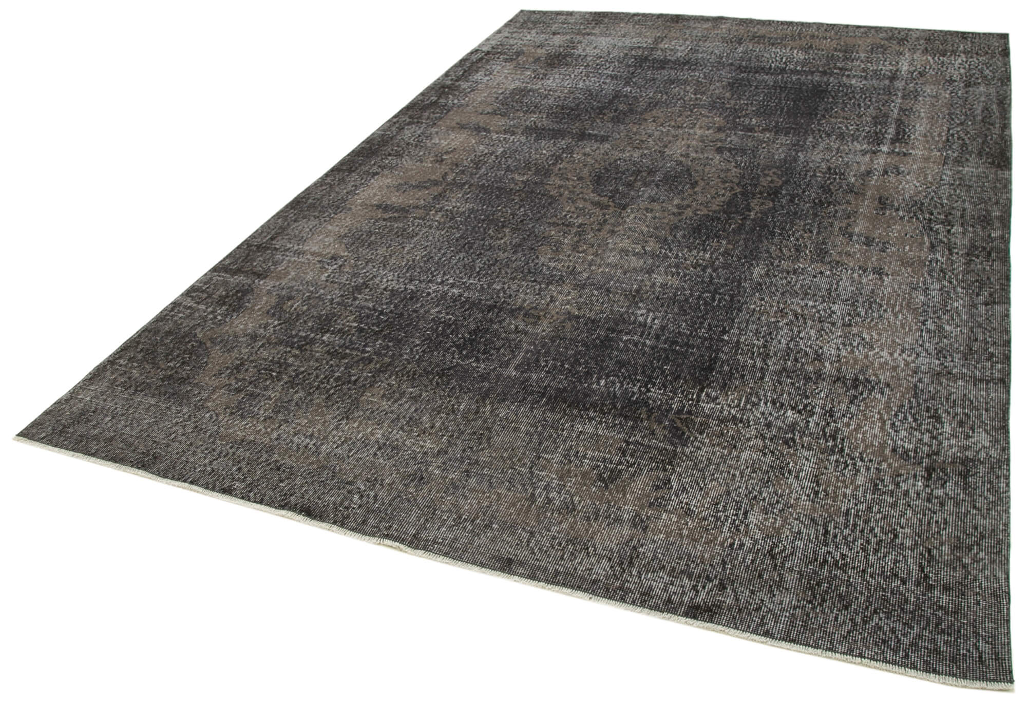 Collection of 6' 8'' x 10' 4'' Handmade Vintage Overdyed Rug in a gallery layout