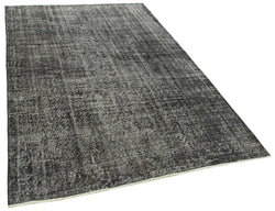 Collection of 5' 3'' x 8' 1'' Handmade Vintage Overdyed Rug in a gallery layout