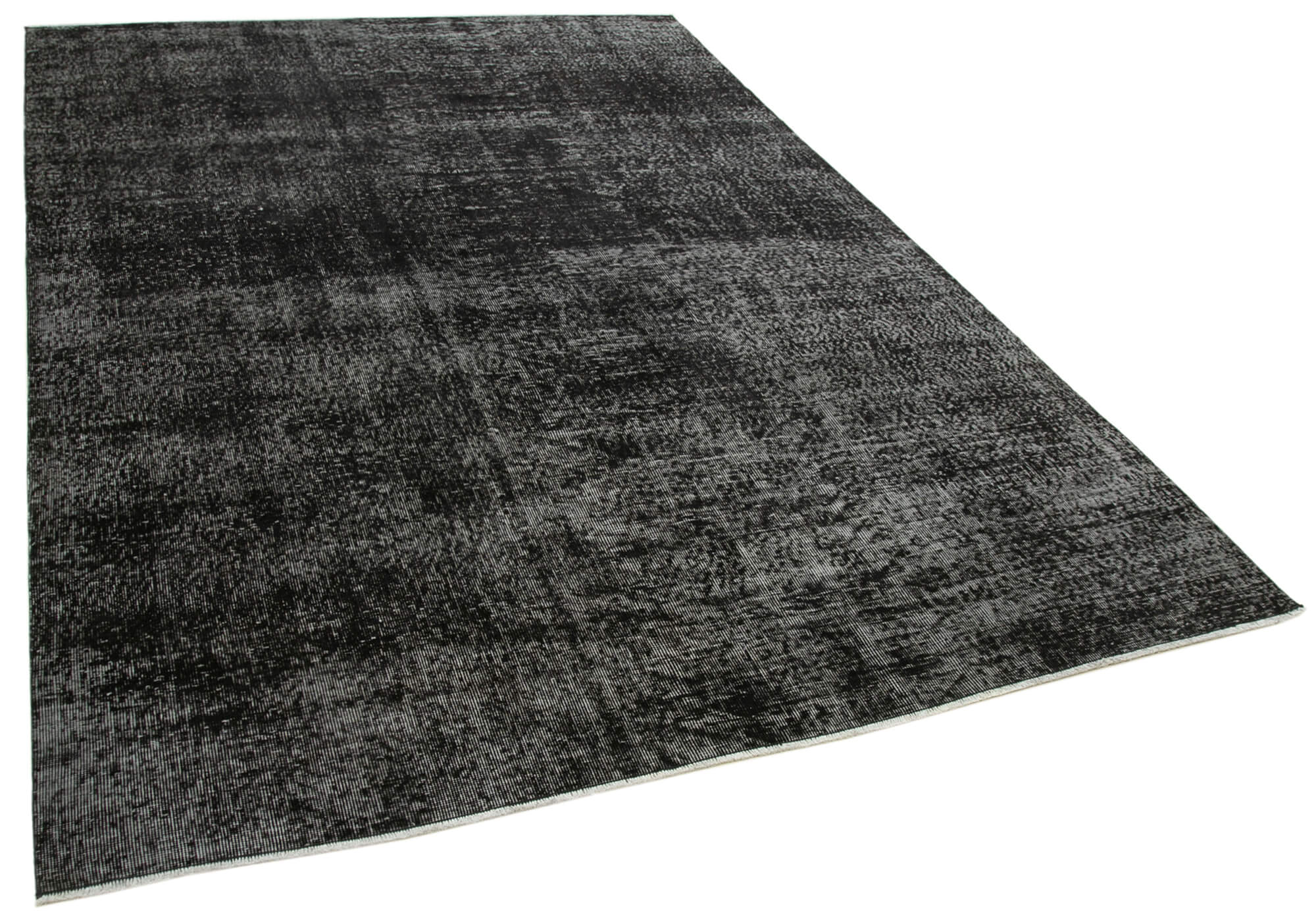 Collection of 6' 5'' x 9' 6'' Handmade Vintage Overdyed Rug in a gallery layout