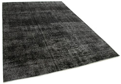 Collection of 6' 5'' x 9' 6'' Handmade Vintage Overdyed Rug in a gallery layout