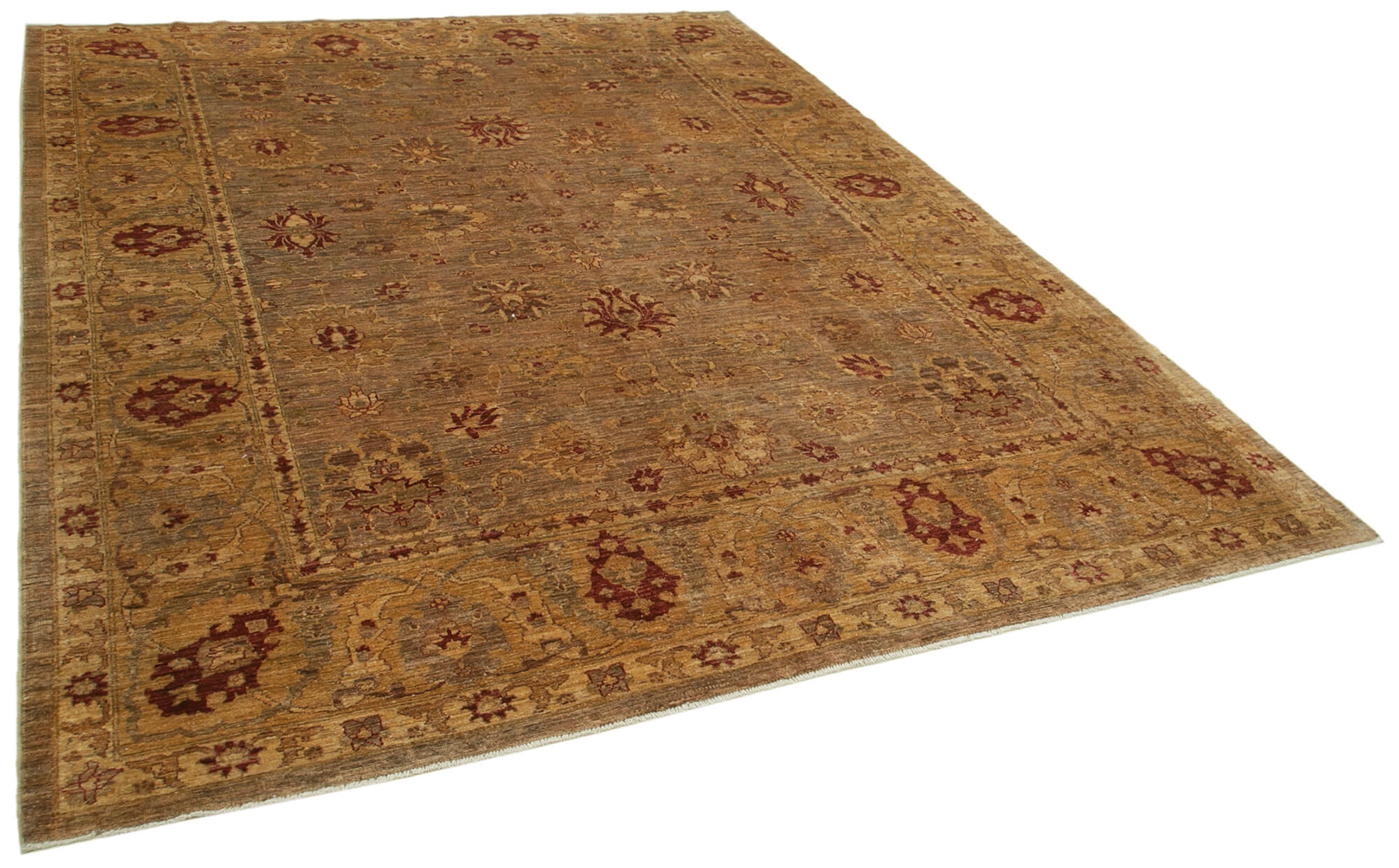 Collection of 8' 0'' x 10' 6'' Hand-Knotted Oushak Rug in a gallery layout